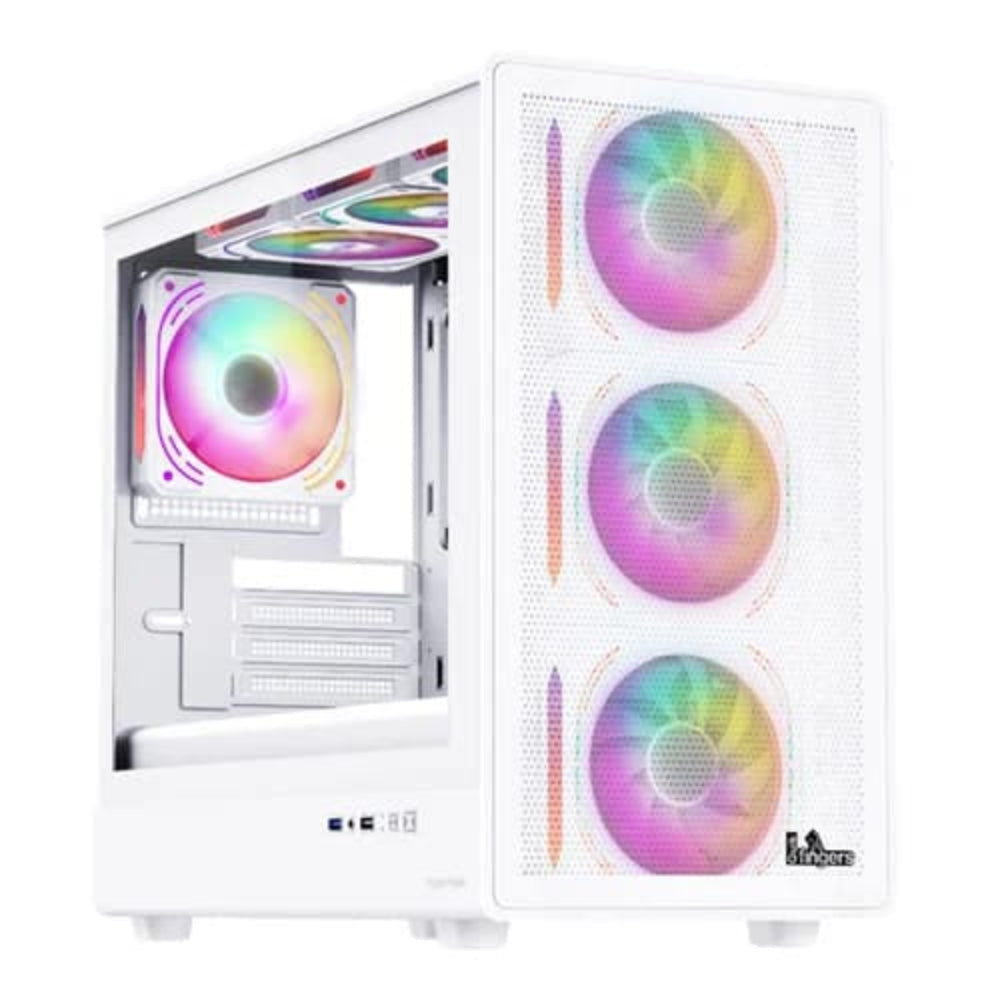 FINGERS HyperHawk RGB MATX Mini Tower Cabinet ( White )