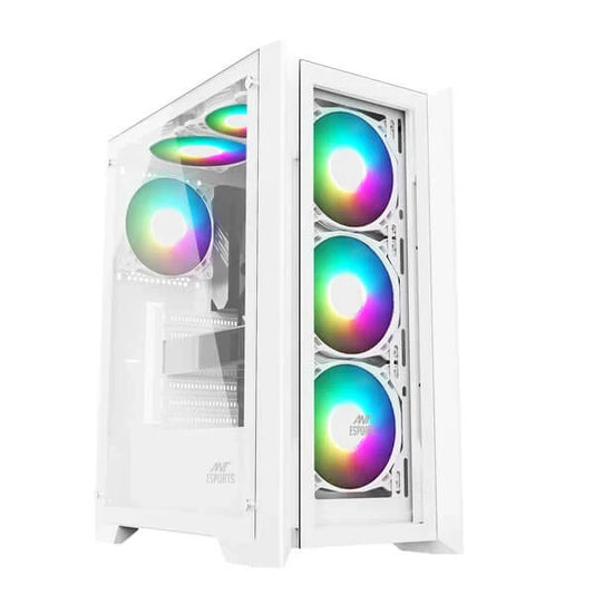 ANT ESPORTS ICE-170 TG ATX Mid Tower Cabinet (White)