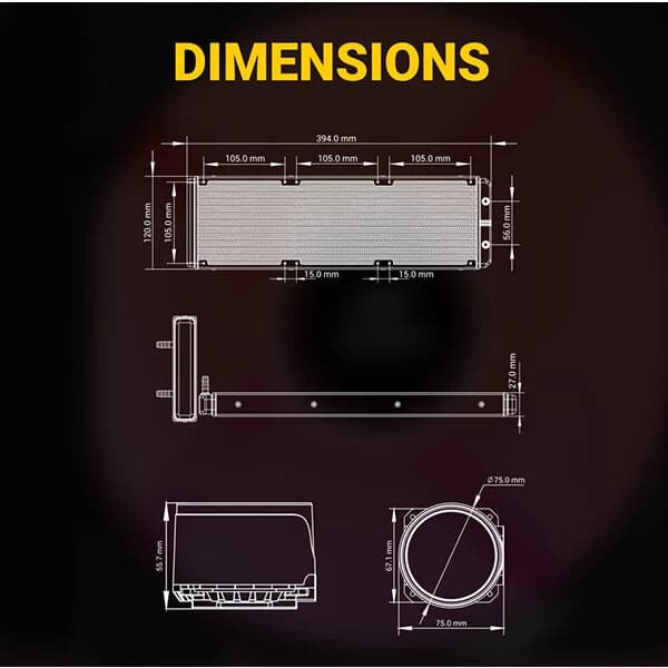 ANT ESPORTS ICE 360 ARGB 360mm CPU Liquid Cooler (Black)