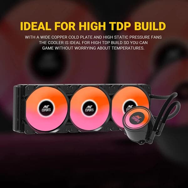 ANT ESPORTS ICE 360 ARGB 360mm CPU Liquid Cooler (Black)