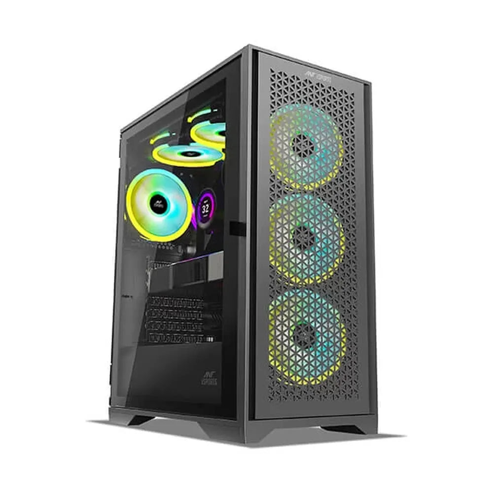 ANT ESPORTS ICE-4000 RGB Mesh ATX Mid Tower Cabinet (Black)