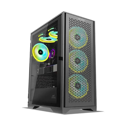 ANT ESPORTS ICE-4000 RGB Mesh ATX Mid Tower Cabinet (Black)