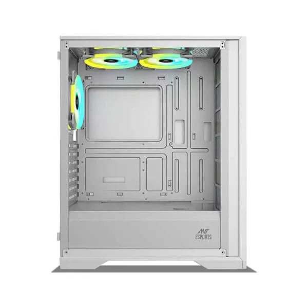 ANT ESPORTS ICE-4000 RGB Mesh ATX Mid Tower Cabinet (White)