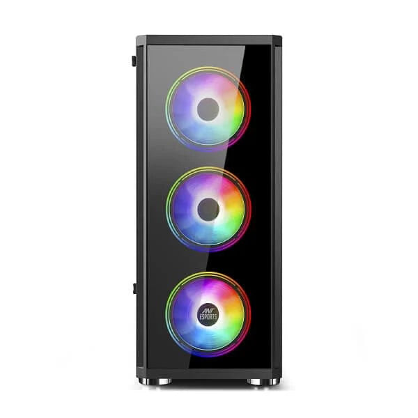 ANT ESPORTS ICE-400TG ATX Mid Tower Cabinet (Black)