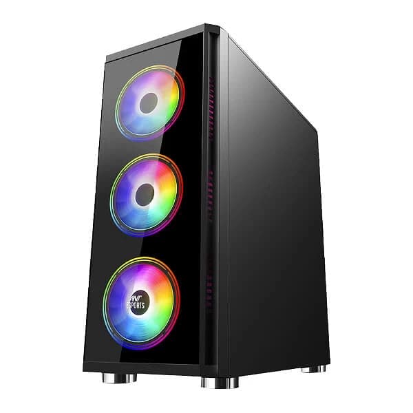 ANT ESPORTS ICE-400TG ATX Mid Tower Cabinet (Black)