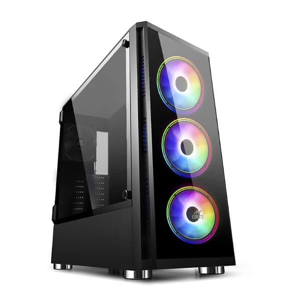 ANT ESPORTS ICE-400TG ATX Mid Tower Cabinet (Black)