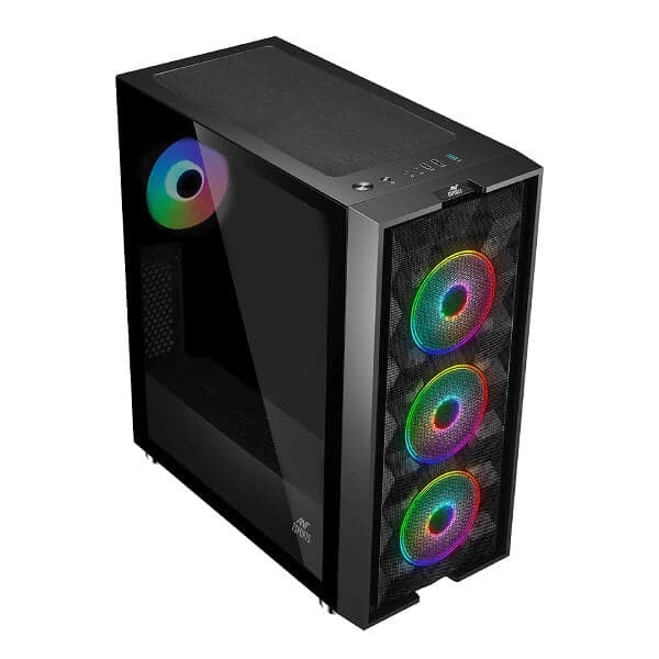 ANT ESPORTS ICE-521MT RGB EATX Mid Tower Cabinet (Black)