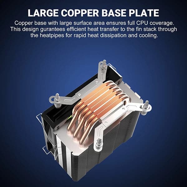 ANT ESPORTS ICE-C612 V2 ARGB 120mm Single Tower CPU Air Cooler (Black)