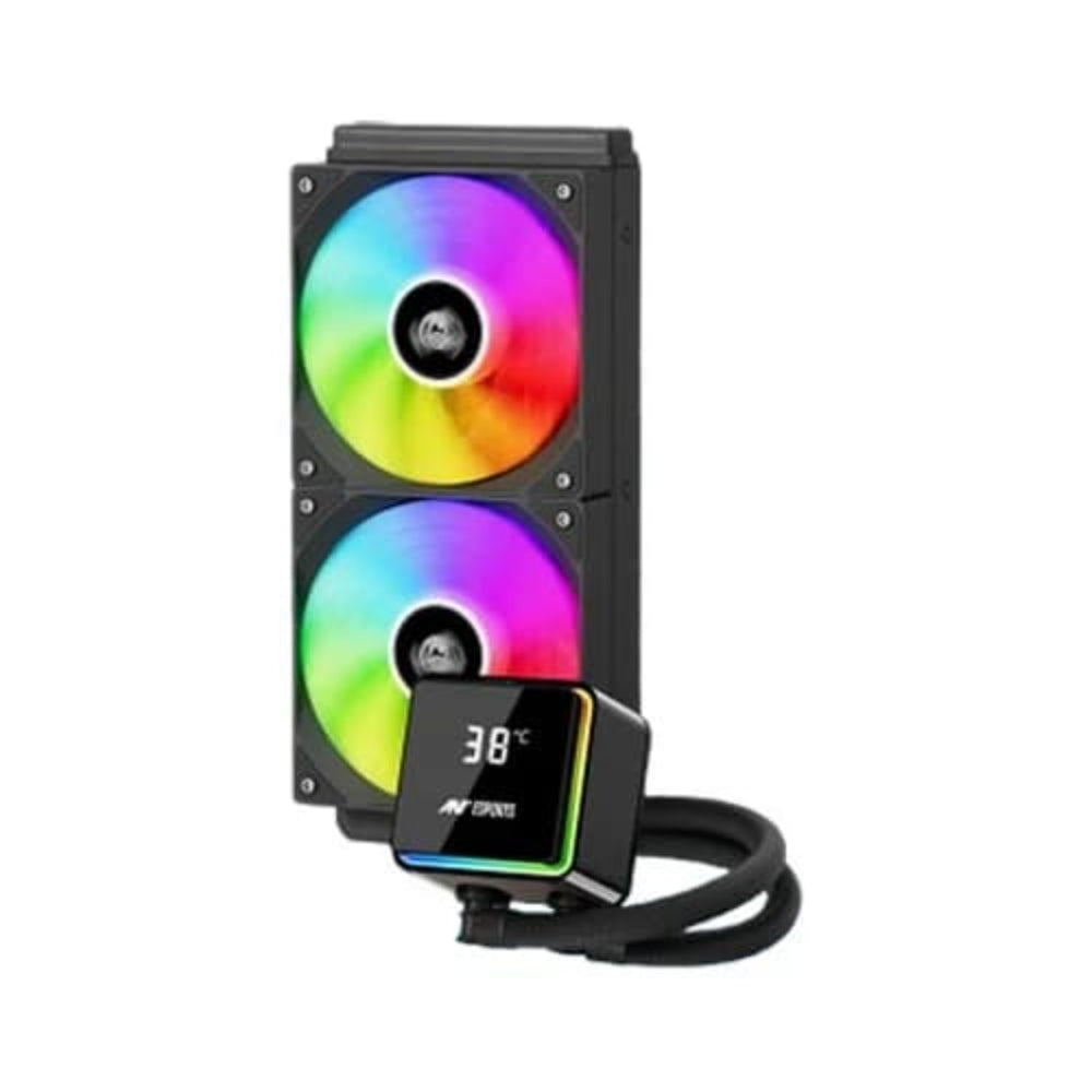 ANT ESPORTS ICEStorm 240 ARGB 240mm CPU Liquid Cooler ( Black ) ( With LCD Display )