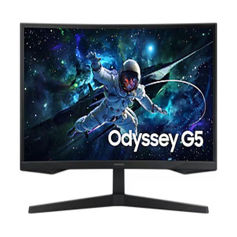SAMSUNG Odyssey G5 LS27CG550EWXXL 27 Inch QHD 165Hz VA Panel 99% SRGB 1MS VA AMD Freesync Curved Gaming Monitor