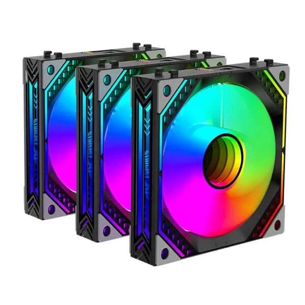ANT ESPORTS Infinity Flow ARGB 120mm PWM Cabinet Fan Triple Pack