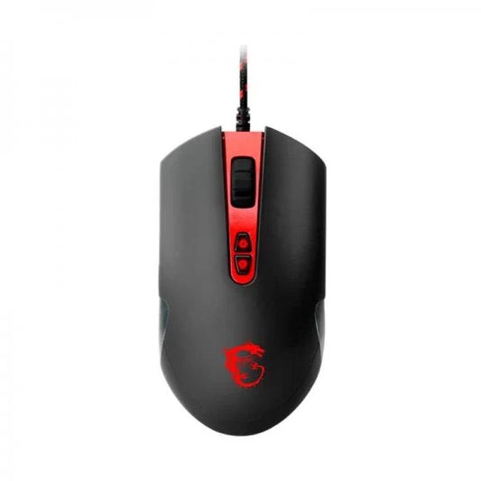 MSI Interceptor DS100 Wired Ergonomic Gaming Mouse ( INTERCEPTOR-DS100 ) ( 3500DPI / 8 Macro Button ) ( Black )