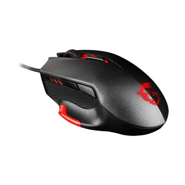 MSI Interceptor DS300 Wired Ergonomic Gaming Mouse ( INTERCEPTOR-DS300 ) ( 8200DPI / 6 Macro Button ) ( Black )