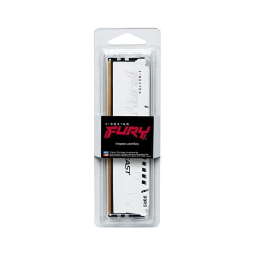 KINGSTON FURY Beast 16GB ( 16GB x 1 ) 5200MHz DDR5 RAM ( White ) ( CL40 )