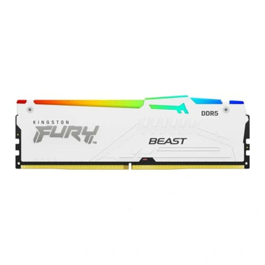 KINGSTON FURY Beast RGB 32GB ( 32GB x1 ) 6000MHz DDR5 RAM ( White ) ( CL36 )