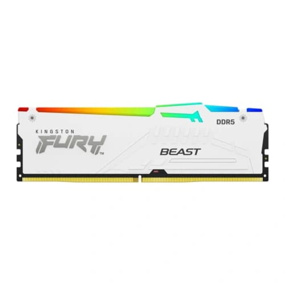 KINGSTON FURY Beast RGB 32GB ( 32GB x1 ) 6000MHz DDR5 RAM ( White ) ( CL36 )