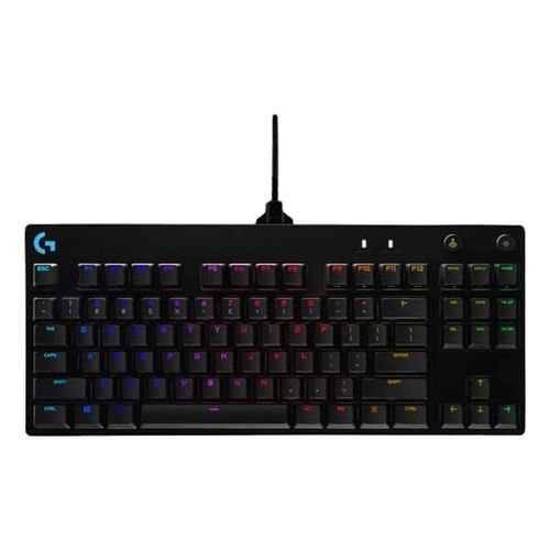 LOGITECH G Pro RGB Tenkeyless Mechanical Wires Gaming Keyboard ( Clicky Blue )