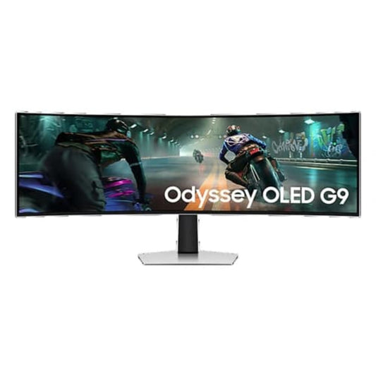 SAMSUNG Odyssey LS49DG910SWXXL 49 Inch DQHD 144Hz Oled Panel 99% SRGB 0.03MS AMD Freesync Gaming Monitor (Silver)