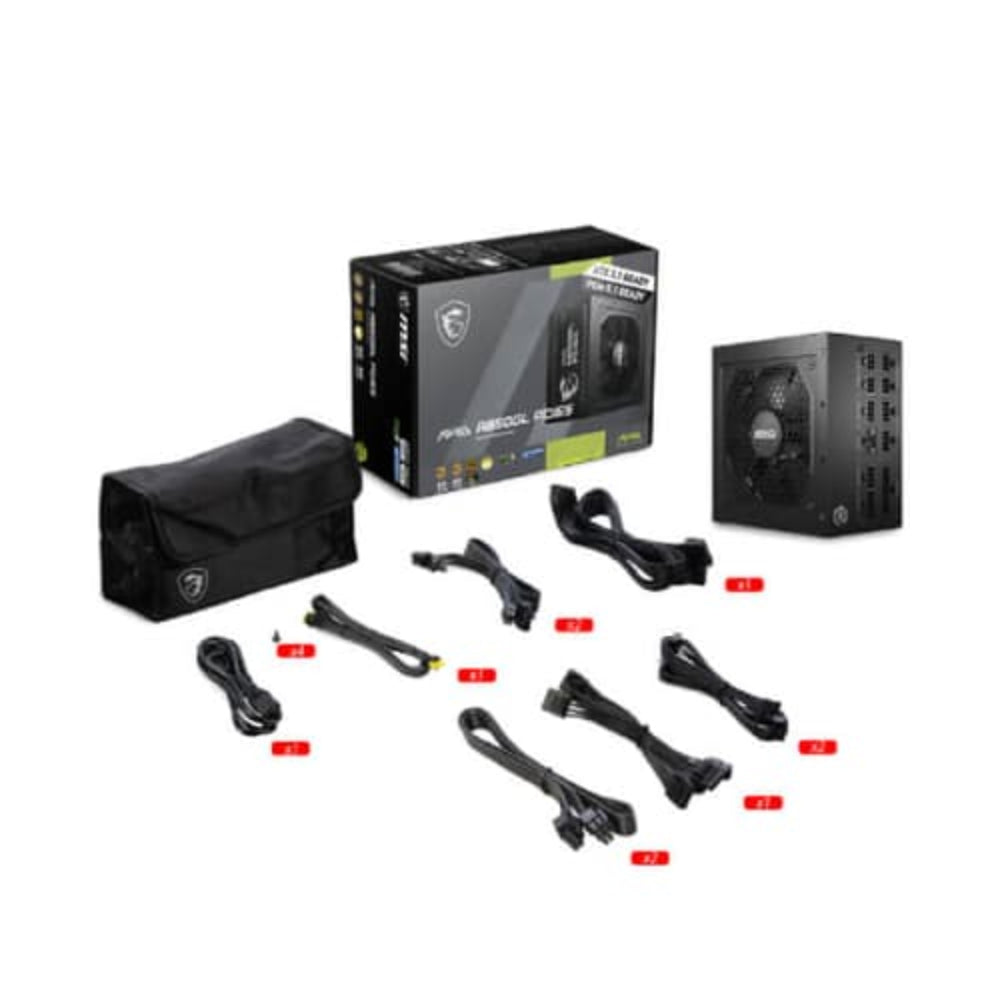 MSI MAG A850GL 850W 80+ Gold ATX 3.1 Fully Modular Power Supply ( 850W )