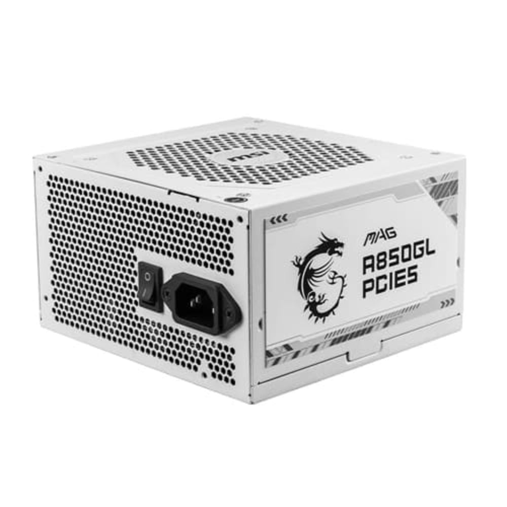 MSI MAG A850GL PCIE5 850W 80+ White ATX 3.1 Fully Modular Power Supply ( White ) ( 850W )