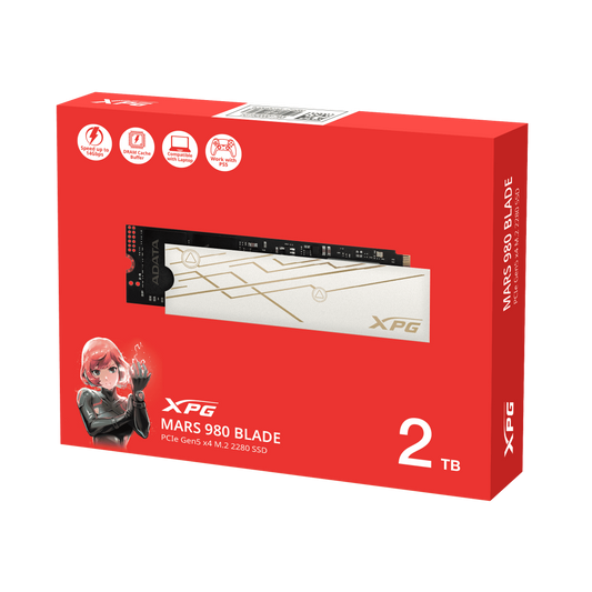 ADATA XPG Mars 980 Blade 2TB M.2 NVME Gen5 Solid State Drive ( SSD )