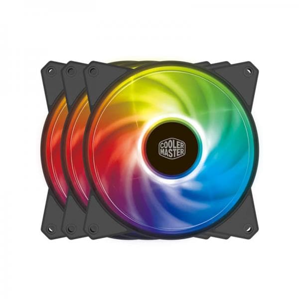 COOLER MASTER MasterFan MF120R ARGB Cabinet Fan (Black) (Triple Pack)