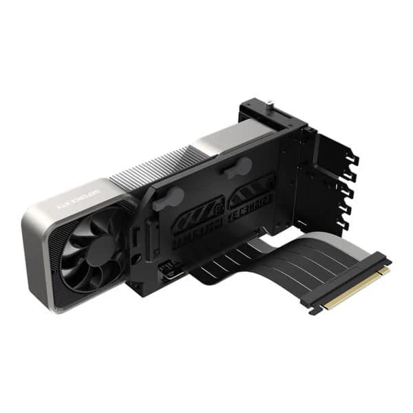 COOLER MASTER Vertical Graphics Card Holder Kit V3 - PCIe 4.0 Riser Cable For E-ATX Cabinet (Black)