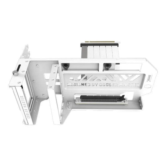 COOLER MASTER Vertical Graphics Card Holder Kit V3 - PCIe 4.0 Riser Cable For E-ATX Cabinet (White)
