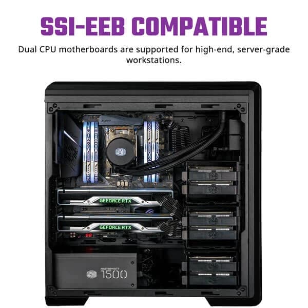 COOLER MASTER Masterbox NR600P EATX Mid Tower Cabinet (Black)