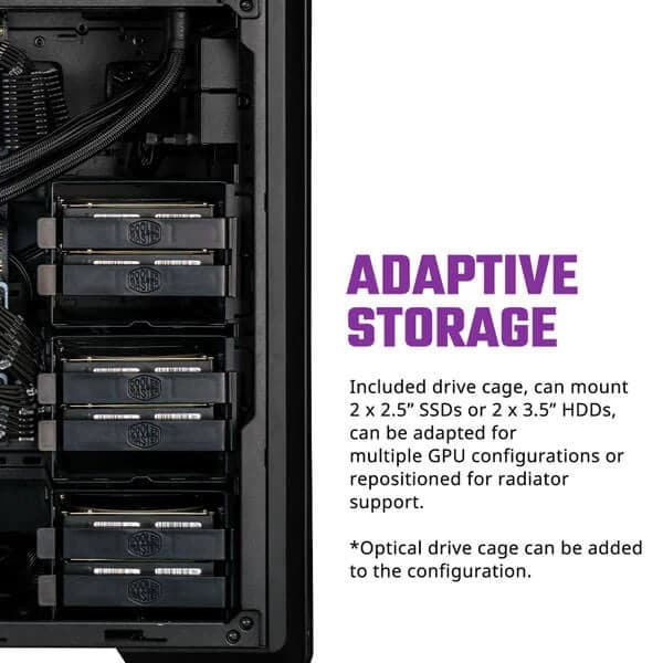 COOLER MASTER Masterbox NR600P EATX Mid Tower Cabinet (Black)