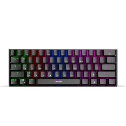 ANT ESPORTS MK1300 Mini 60% RGB Mechanical Wired Gaming Keyboard (Black) (Red Switch) (Linear Switch) (MK1300)