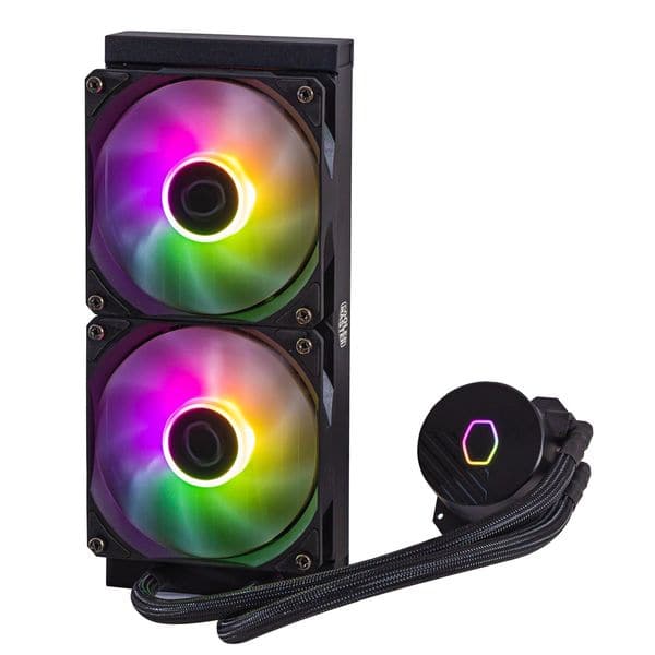 COOLER MASTER MasterLiquid 240L Core ARGB Liquid Cooler (Black)