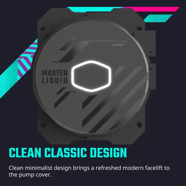 COOLER MASTER MasterLiquid ML240L Core Non-RGB 240mm CPU Liquid Cooler (Black)