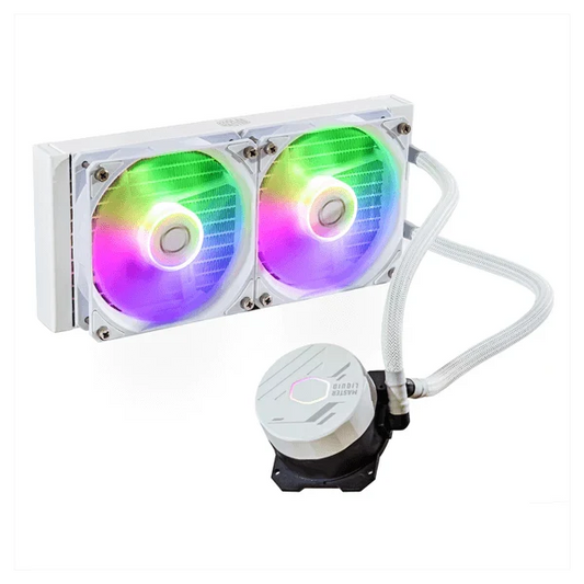 COOLER MASTER MasterLiquid ML240 Core ARGB CPU Liquid Cooler (White)