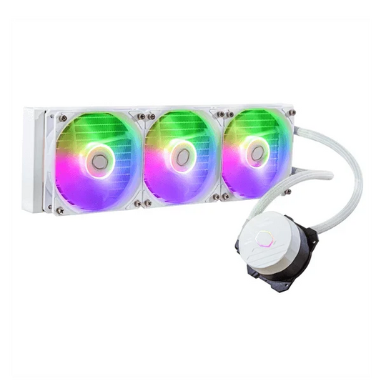 COOLER MASTER MasterLiquid 360L Core ARGB CPU Liquid Cooler (White)