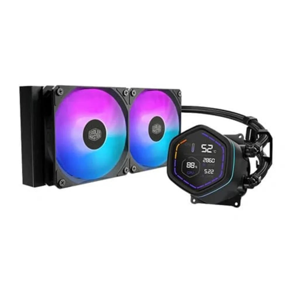 COOLER MASTER Masterliquid Core NEX Digital 240mm ARGB CPU Liquid Cooler ( Black )