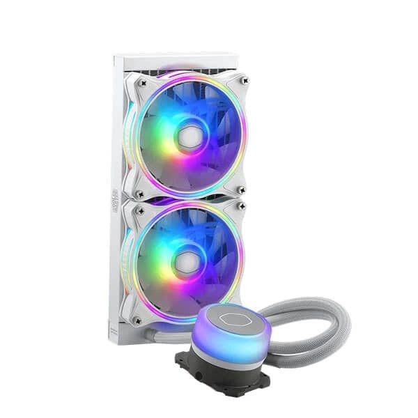 COOLER MASTER ML240 illusion ARGB 240mm CPU Liquid Cooler (White)