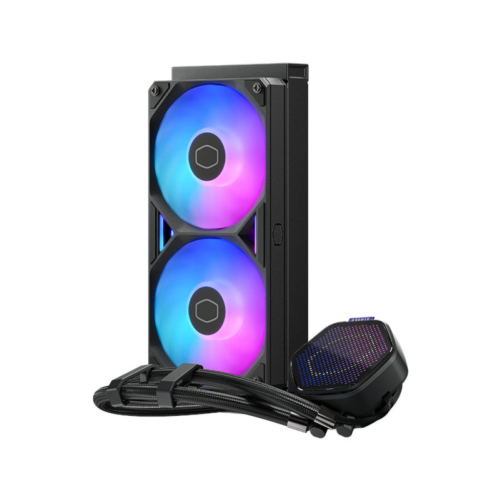 COOLER MASTER Master Liquid Atmos II Pixel 240mm ARGB CPU Liquid Cooler ( Black ) ( With LCD Display ) [ Atmos 2 Pixel ]