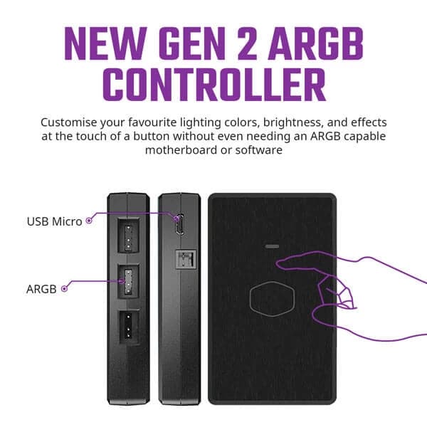 COOLER MASTER ML360 illusion ARGB 360mm CPU Liquid Cooler (Black)