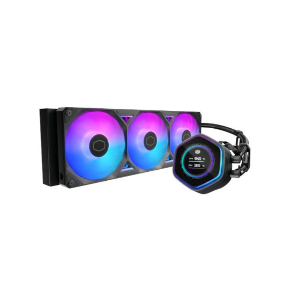 COOLER MASTER Master Liquid Atmos II 360mm ARGB CPU Liquid Cooler ( Black ) ( With LCD Display ) [ Atmos 2 ]