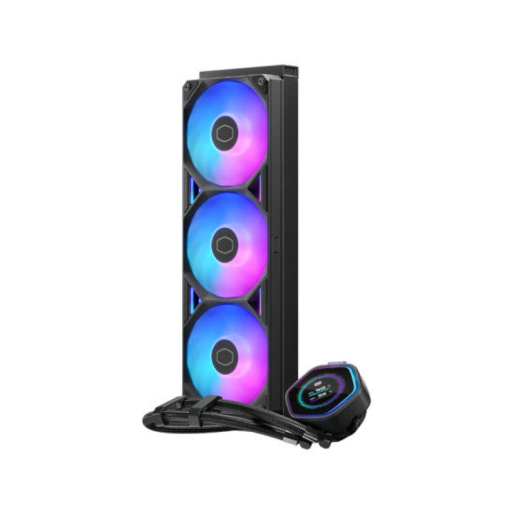 COOLER MASTER Master Liquid Atmos II 360mm ARGB CPU Liquid Cooler ( Black ) ( With LCD Display ) [ Atmos 2 ]