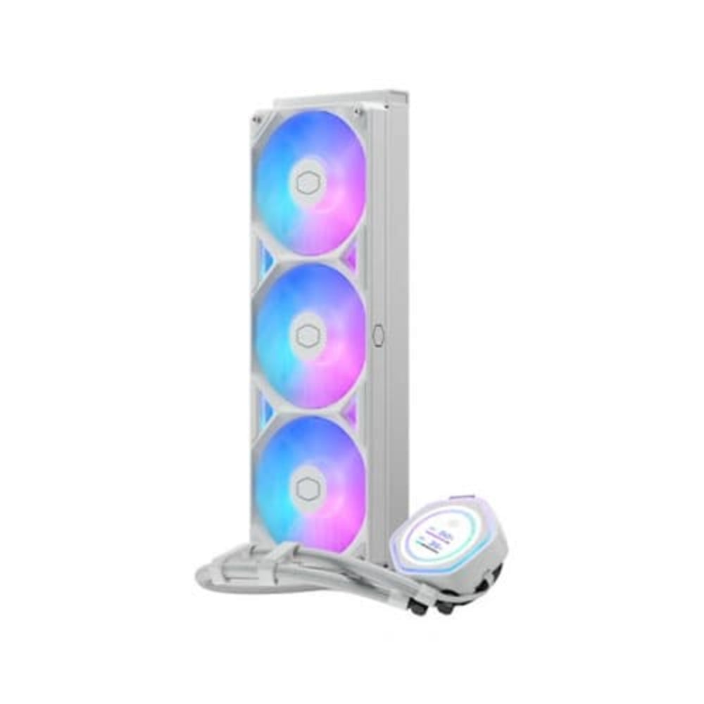 COOLER MASTER Master Liquid Atmos II 360mm ARGB CPU Liquid Cooler ( White ) ( With LCD Display ) [ Atmos 2 ]