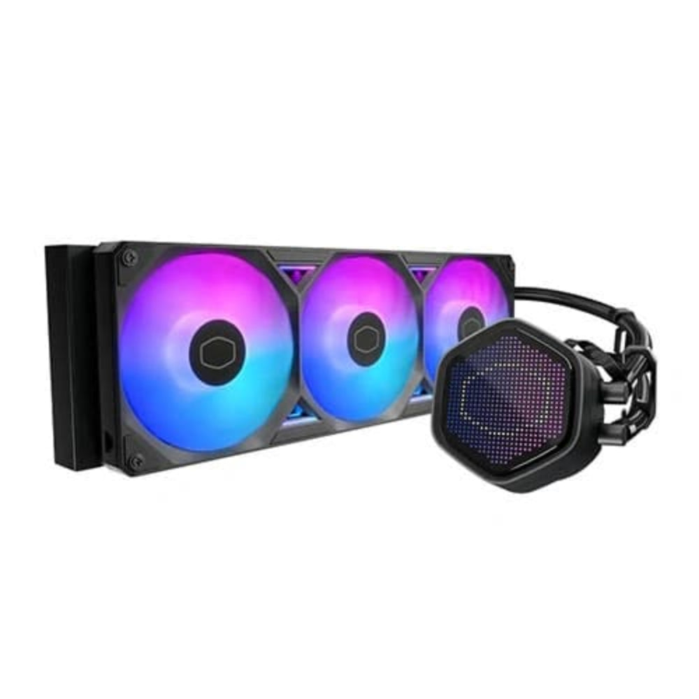 COOLER MASTER Master Liquid Atmos II Pixel 360mm ARGB CPU Liquid Cooler ( Black ) ( With LCD Display ) [ Atmos 2 Pixel ]