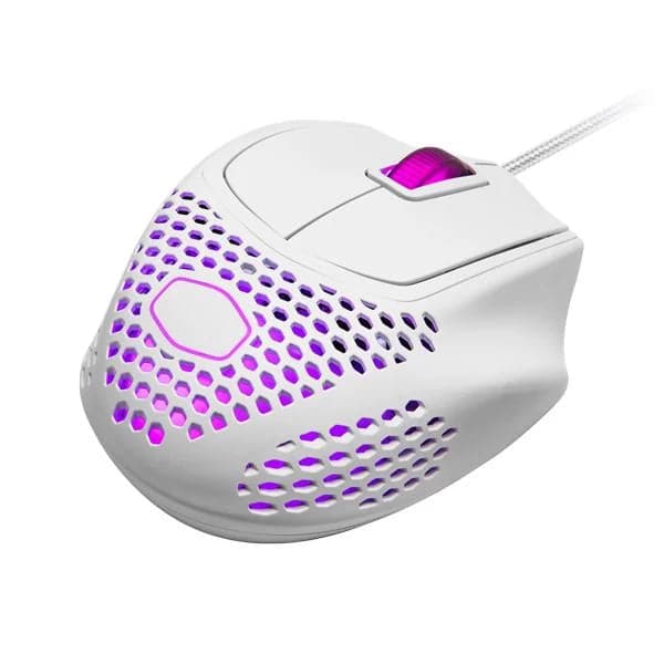 COOLER MASTER MM720 Wired Ergonomic RGB Gaming Mouse ( MM-720-WWOL1 ) ( 16000DPI / 6 Macro Buttons ) ( Matte White )