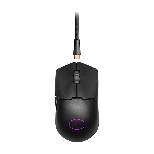COOLER MASTER MM712 Wireless + Bluetooth Ambidextrous Gaming Mouse ( MM-712-WWOH1 ) ( 19000DPI / 6 Macro Buttons ) ( Black )