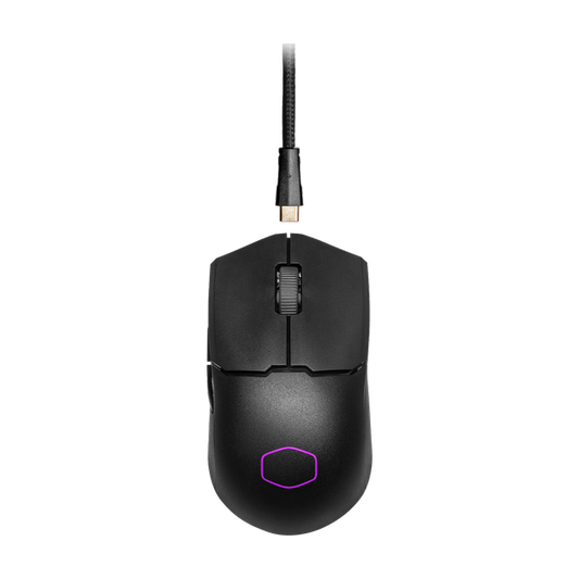 COOLER MASTER MM712 Wireless + Bluetooth Ambidextrous Gaming Mouse ( MM-712-WWOH1 ) ( 19000DPI / 6 Macro Buttons ) ( Black )