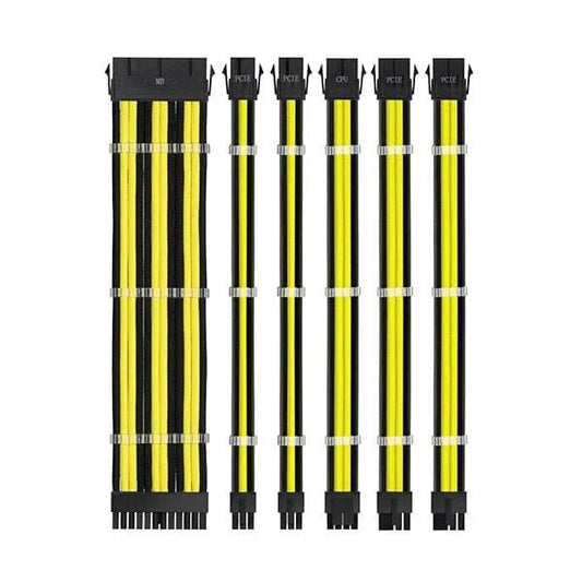 ANT ESPORTS MOD Cable Black & Yellow Cable set 3combs 30cm 16AWG