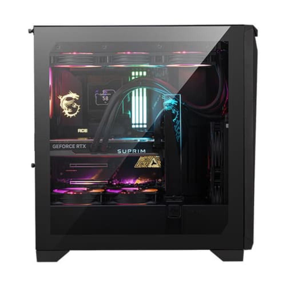 MSI MPG Gungnir 300R Airflow ARGB EATX Mid Tower Cabinet (Black)