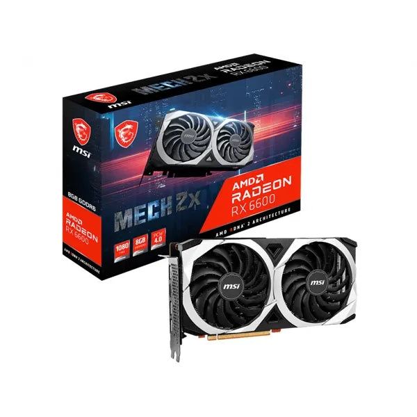 MSI Radeon RX 6600 Mech 2X 8GB AMD Graphic Card