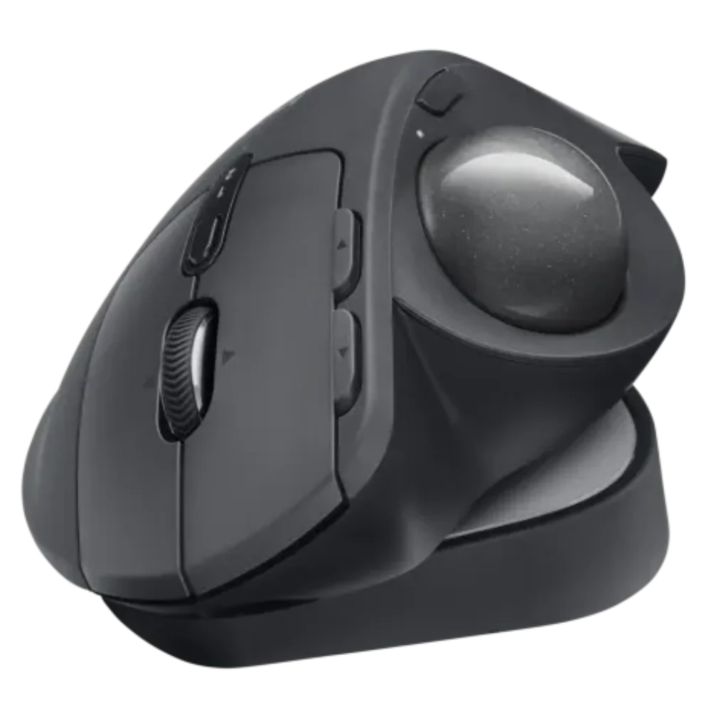 LOGITECH MX Ergo Wireless Ergonomic Gaming Mouse ( 910-005177 / 2048 DPI / 8 Macro Button ) ( Black )